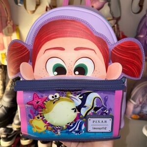Loungefly Pixar Purple and Pink Character Mini Backpack